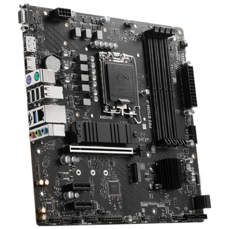 Carte mère Intel 1700 B760 Micro ATX MSI PRO B760M-P _ 911-7E02-009