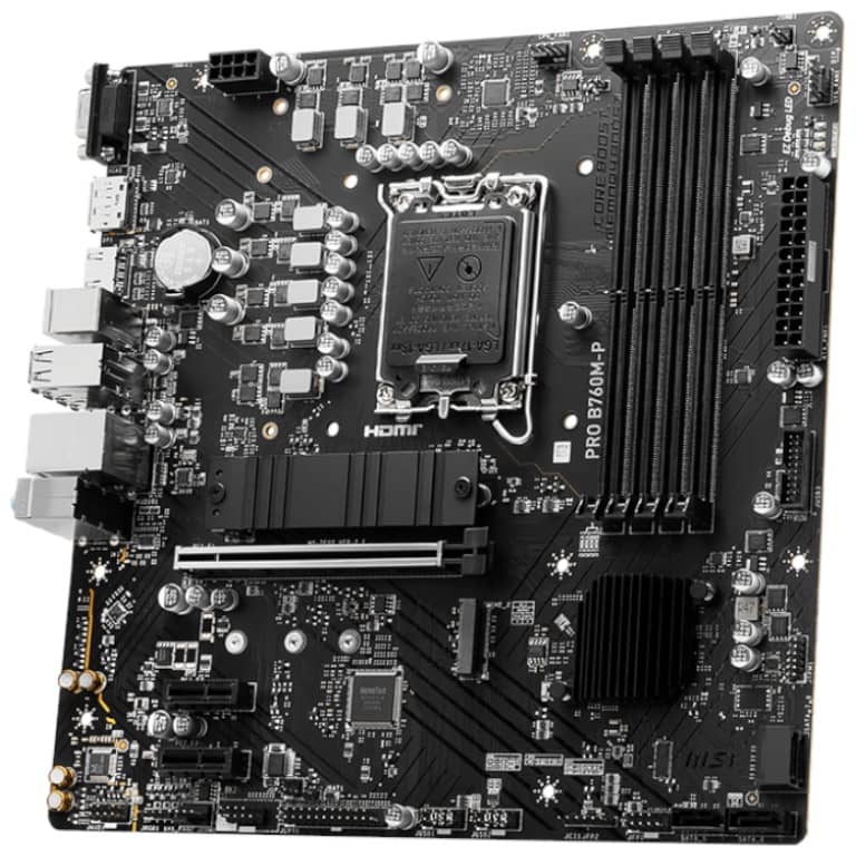 Carte mère Intel 1700 B760 Micro ATX MSI PRO B760M-P _ 911-7E02-009