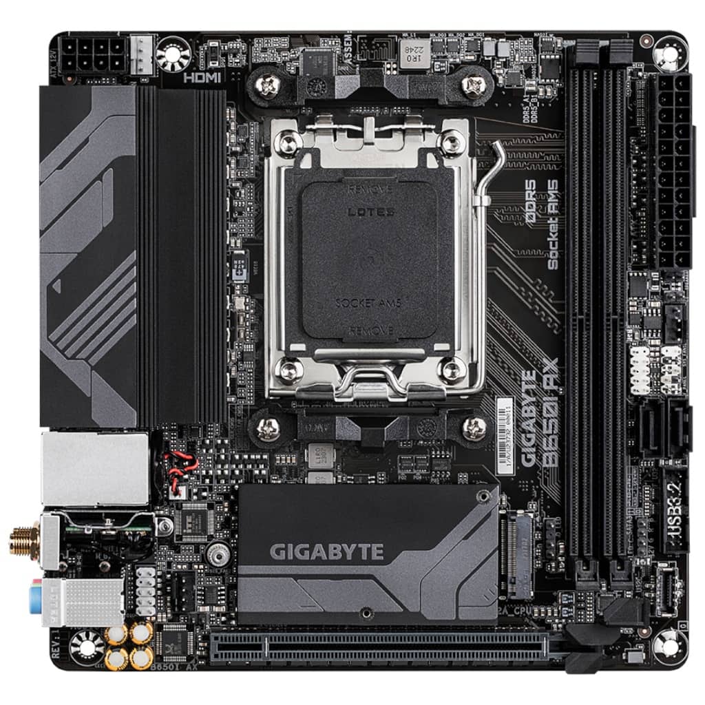 Carte mère AMD AM5 B650 Mimi ITX Gigabyte B650I AX
