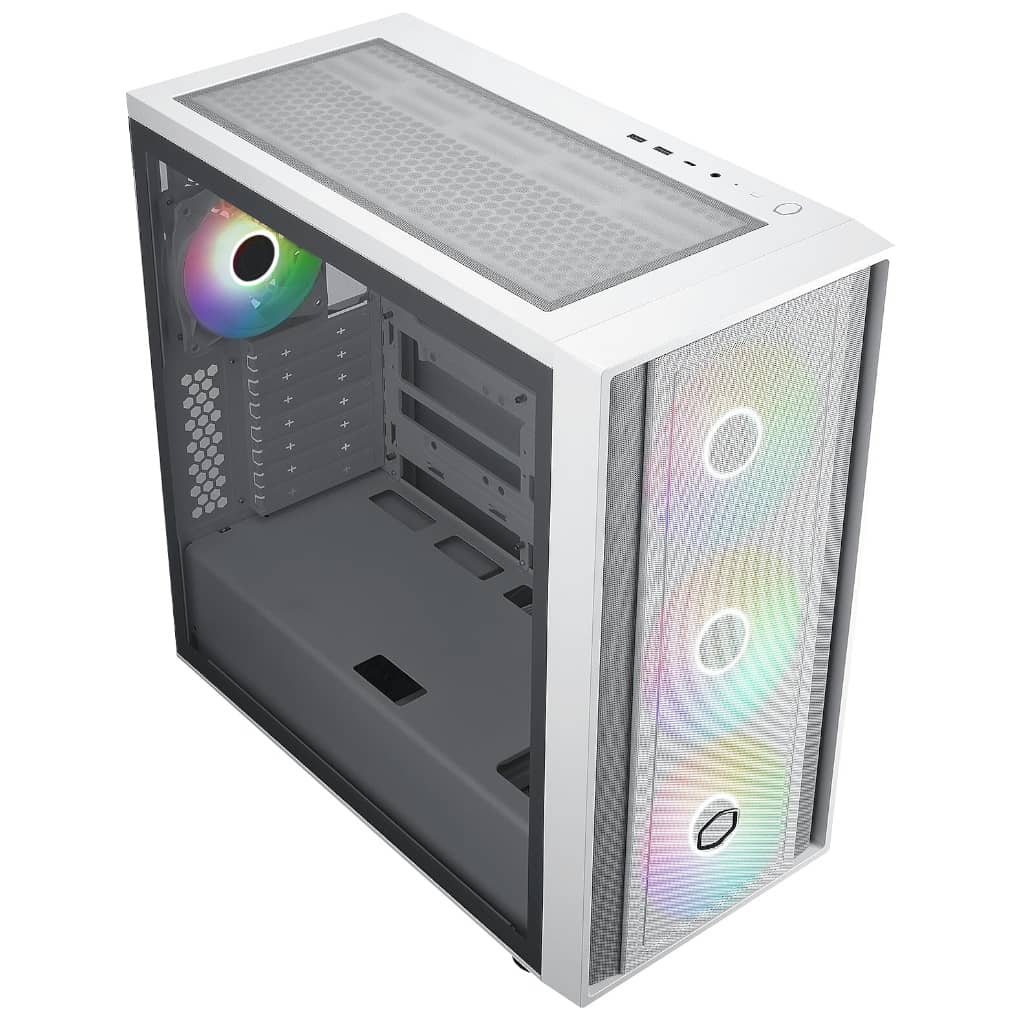 Boitier PC ATX Cooler Master MasterBox 600, Blanc _ MB600-WGNN-S00