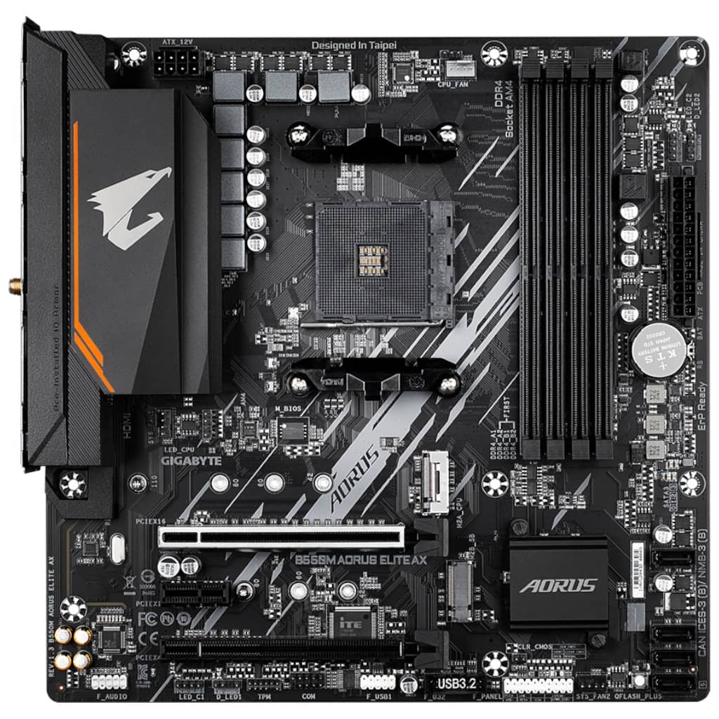 Carte mère AMD AM4 B550 Micro ATX Gigabyte B550M AORUS ELITE AX