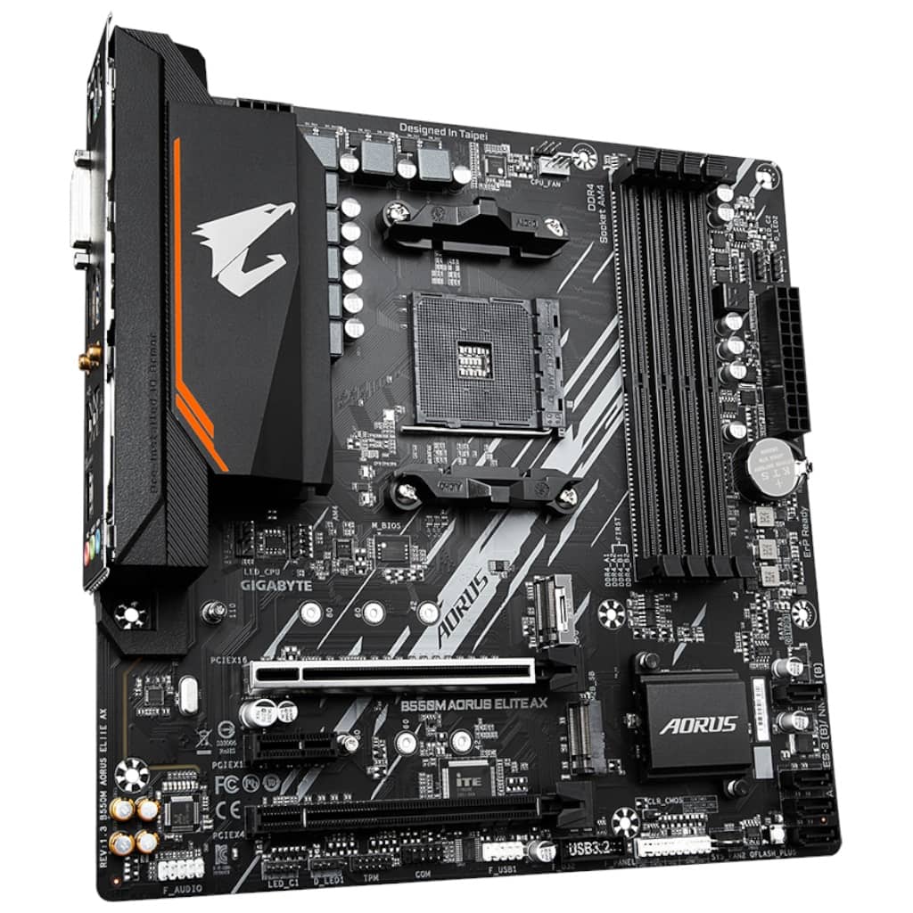 Carte mère AMD AM4 B550 Micro ATX Gigabyte B550M AORUS ELITE AX