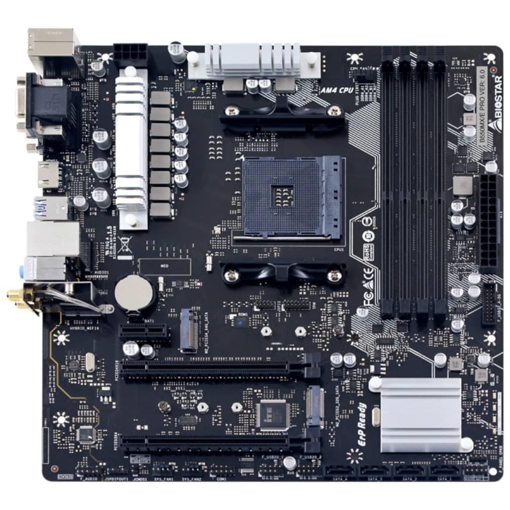 Carte mère AMD AM4 B550 Micro ATX Biostar B550MX/E Pro 6.0 _ AB55DM4S-R04