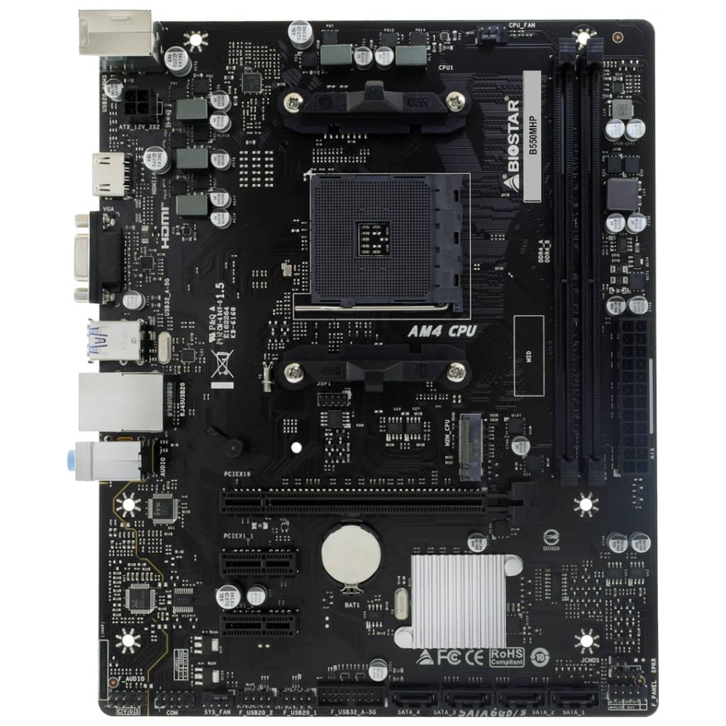 Carte mère AMD AM4 B550 Micro ATX Biostar B550MHP v6.0 _ AB55MM4S-R01