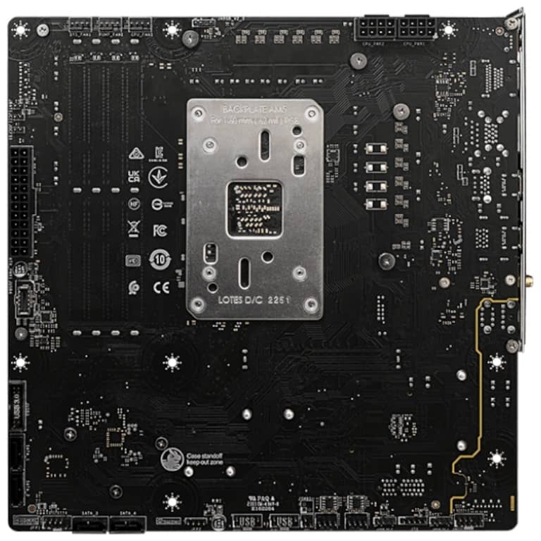 Carte mère AMD AM5 B650 Micro ATX MSI B650M PROJECT ZERO _ 911-7E09-003