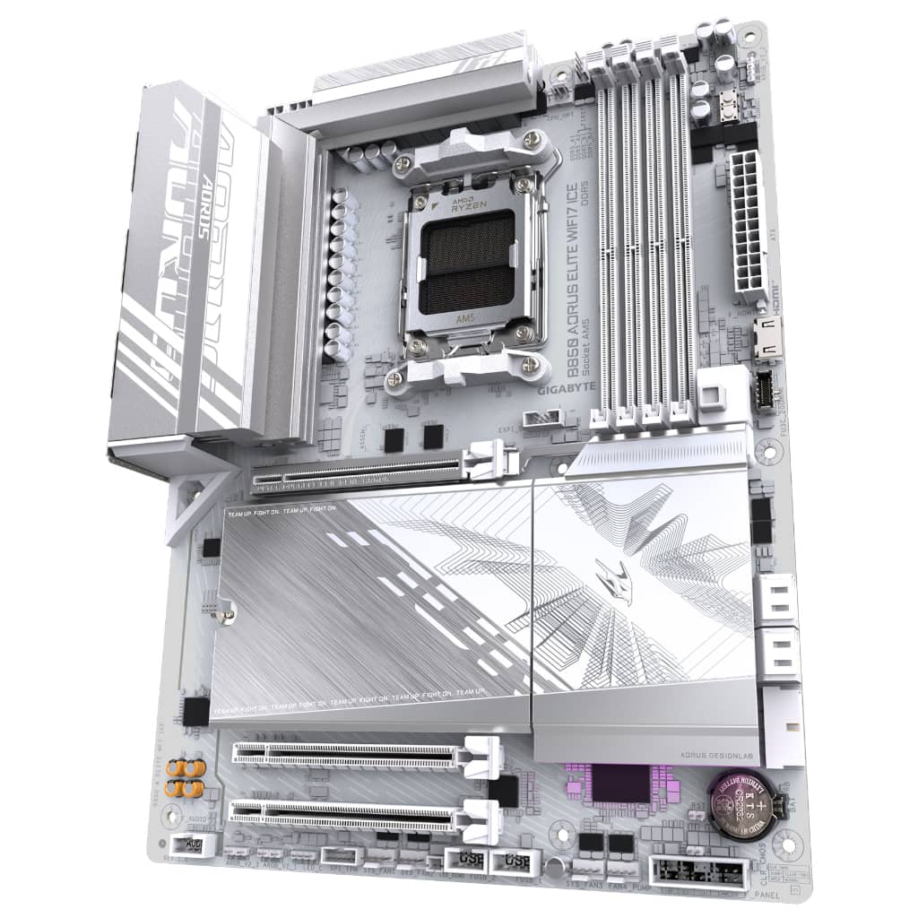 Carte mère AMD AM5 B850 ATX Gigabyte B850 AORUS ELITE WIFI7 ICE _ B850 A ELITE WF7 ICE