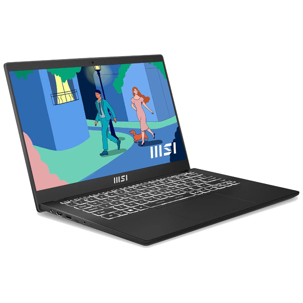 PC Portable 14.0" MSI Modern 14 C12MO-1027FR, Noir/LED _ 9S7-14J112-1027