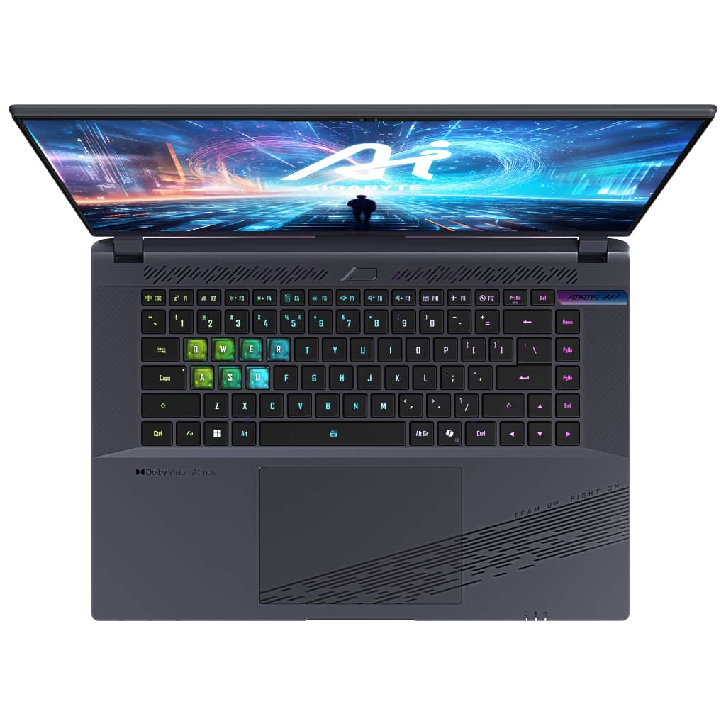 PC Portable 16.0" Gigabyte AORUS 16X 2024, Noir/LED _ 16X ASG-53FRC54SH