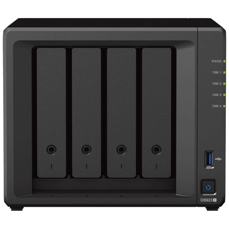 NAS réseau 4x disques Synology, Noir _ DS923+