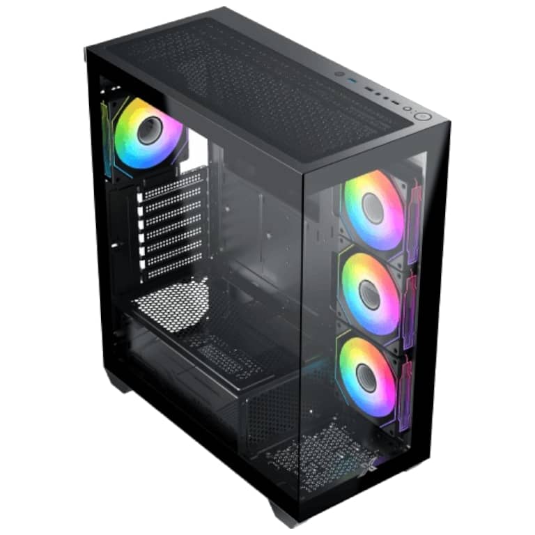 Boitier PC E-ATX Xigmatek Blast, Noir avec 4x G20A _ EN46353