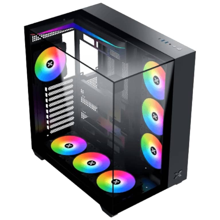 Boitier PC ATX Xigmatek Aqua V, Noir avec 7x Z22A _ EN45806