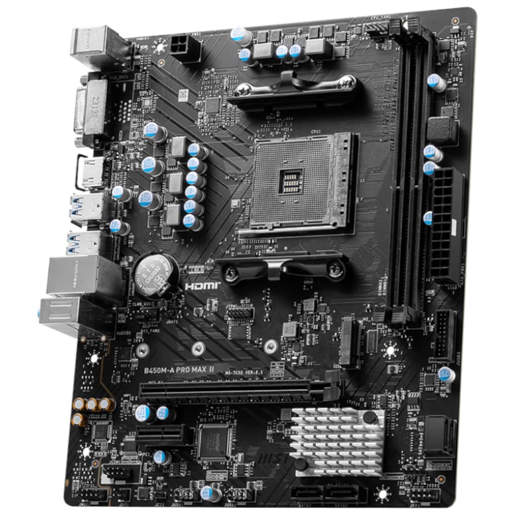 Carte mère AMD AM4 B450 Micro ATX MSI B450M-A PRO MAX II _ 911-7C52-044