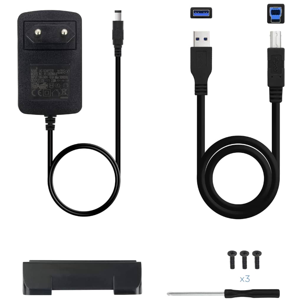 Boitier externe 3.5" SATA TooQ TQE-35, Noir _ TQE-3527B