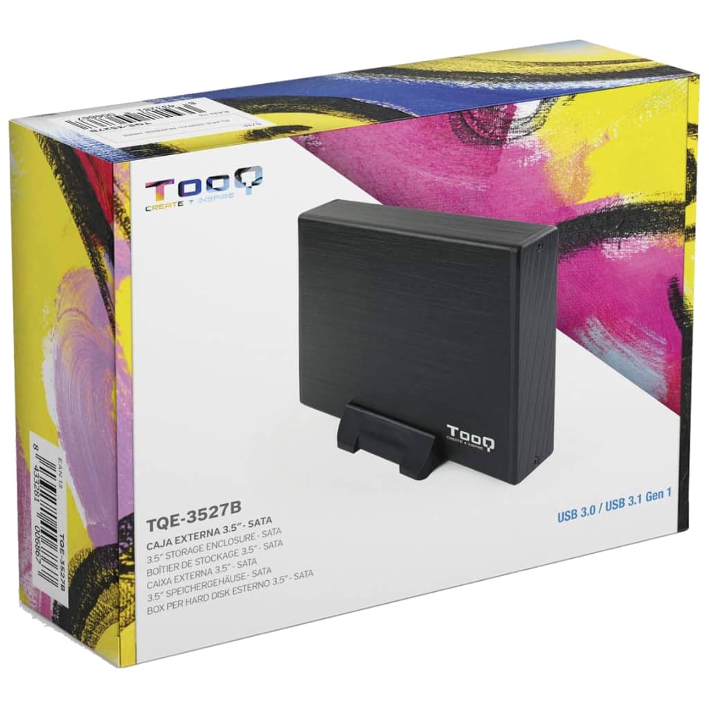 Boitier externe 3.5" SATA TooQ TQE-35, Noir _ TQE-3527B