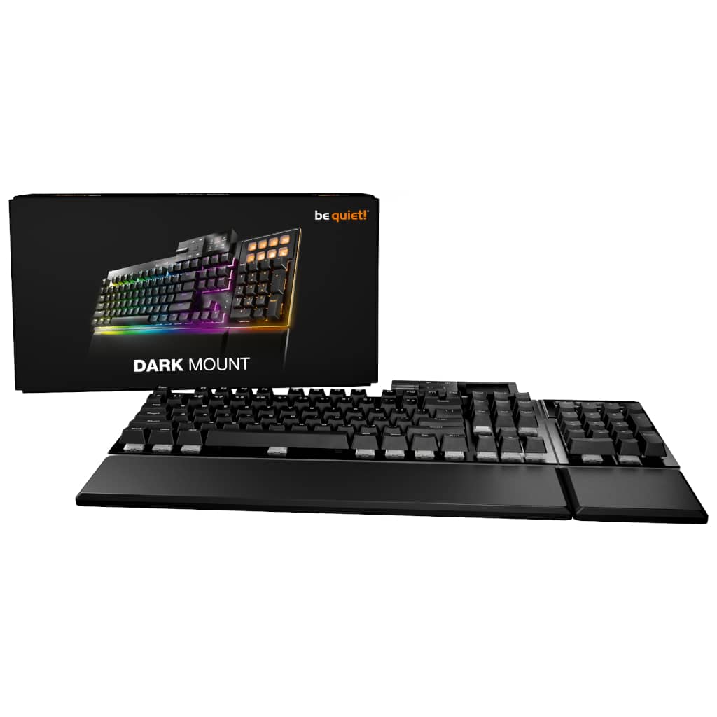 Clavier Filaire USB 2.0 Be Quiet Dark Mount, Noir/LED Silent Linear _ BT001FR