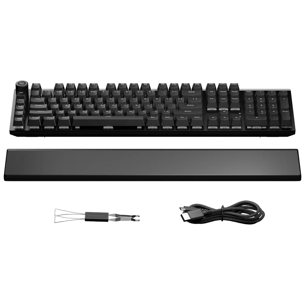 Clavier Filaire USB 2.0 Be Quiet Light Mount, Noir/LED Silent Linear _ BT003FR