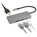 Hub USB 3TypeC NGS Wonder Dock4 Pro, HDMI/USB 3.0/USB 3TypeC, Gris _ NGS-HUB-0152