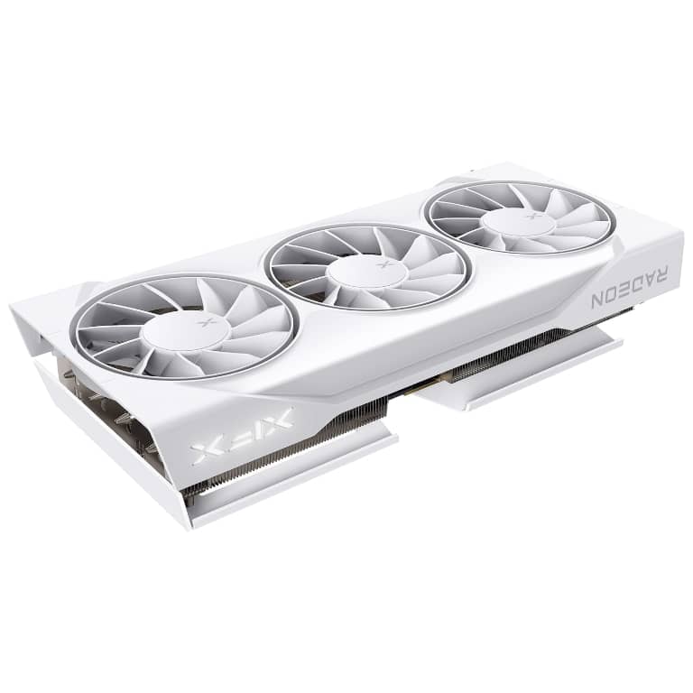 Carte graphique Radeon RX9060 XT XFX Swift RX 9060 XT OC White Triple Fan Gaming Edition 16GB _ RX-96TS316W7
