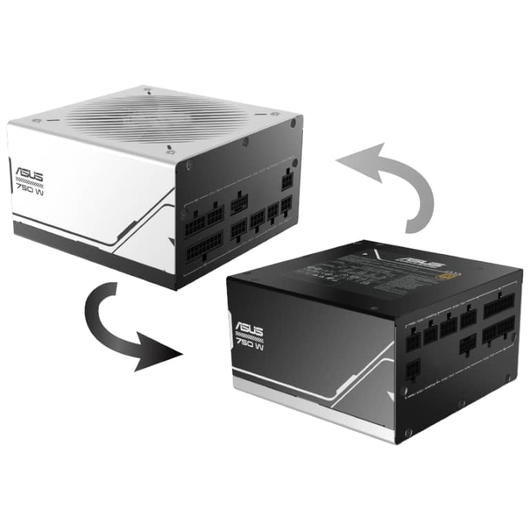 Alimentation ATX3.0 Asus PRIME AP-750G Noir/Blanc, 750W Modulaire 80PLUS Gold _ 90YE00U1-B0NA00