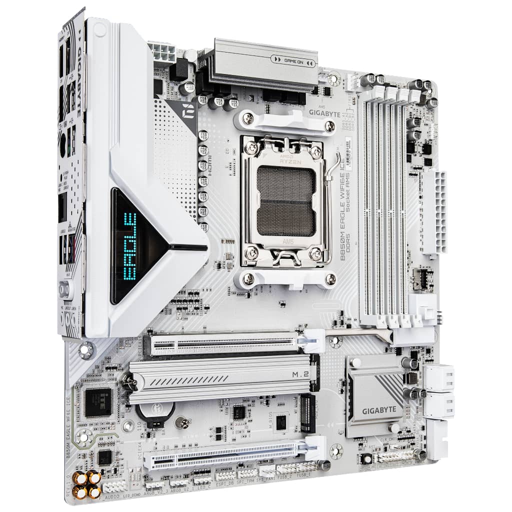 Carte mère AMD AM5 B850M Micro ATX Gigabyte _ B850M EAGLE WF6E ICE