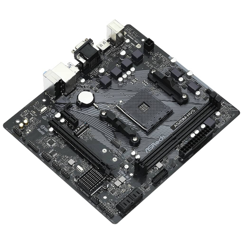 Carte mère AMD AM4 A520 Micro ATX ASRock A520M-HVS _ 90-MXBE60-A0UAYZ