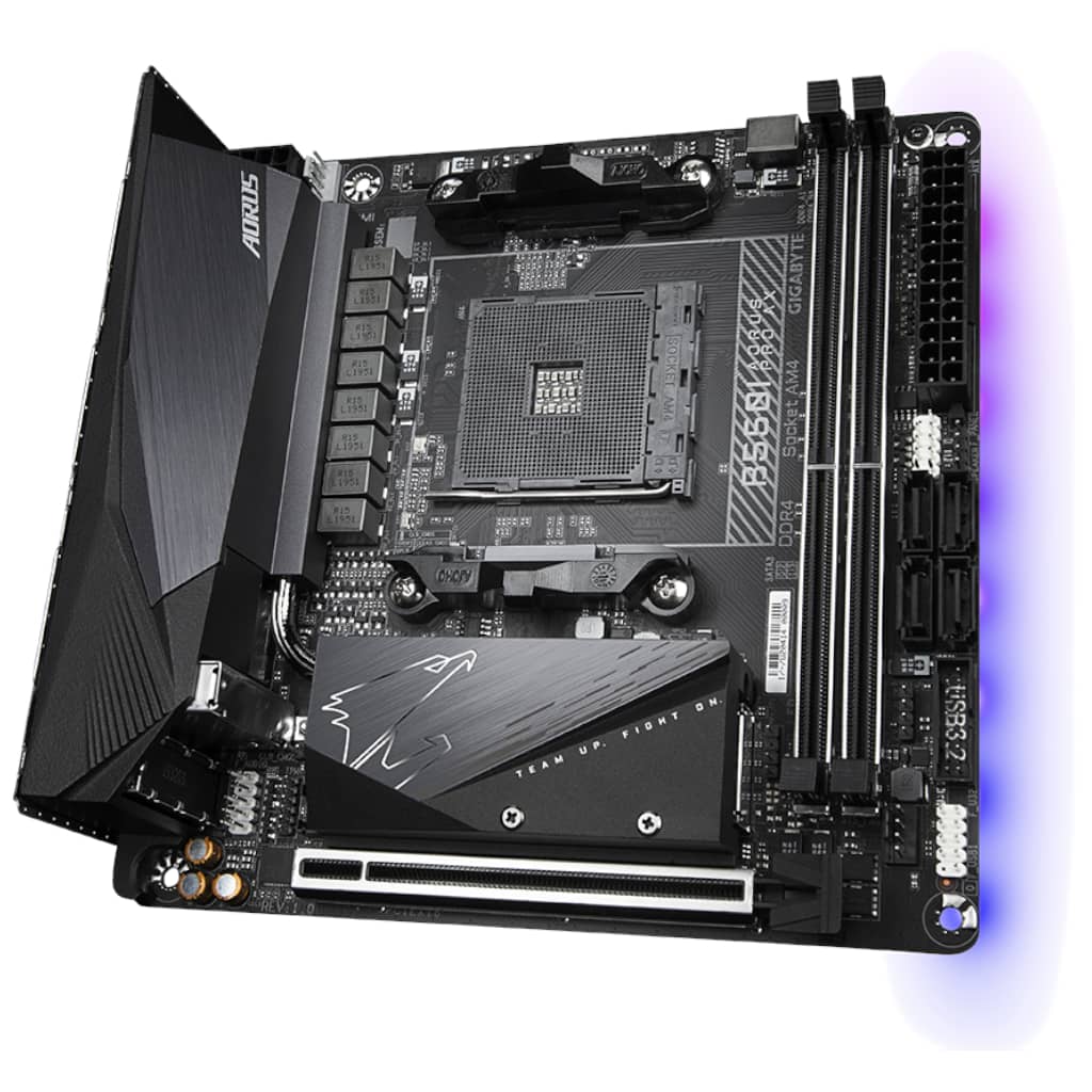 Carte mère AMD AM4 B550 Mini ITX Gigabyte _ B550I AORUS PRO AX