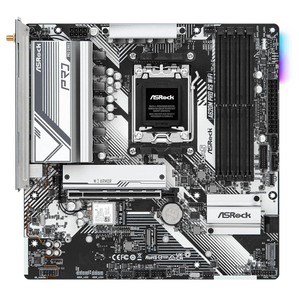 Carte mère AMD AM5 A620 Micro ATX AsRock A620M Pro RS WiFi _ 90-MXBLX0-A0UAYZ
