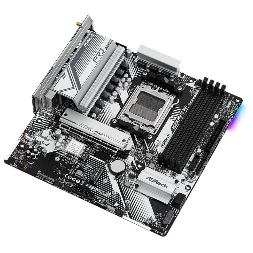 Carte mère AMD AM5 A620 Micro ATX AsRock A620M Pro RS WiFi _ 90-MXBLX0-A0UAYZ