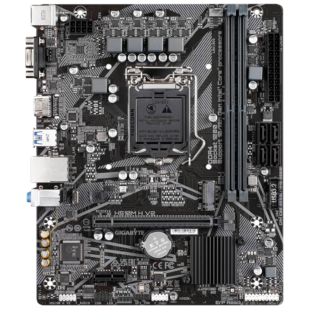 Carte mère Intel 1200 H510 Micro ATX Gigabyte _ H510M H V2