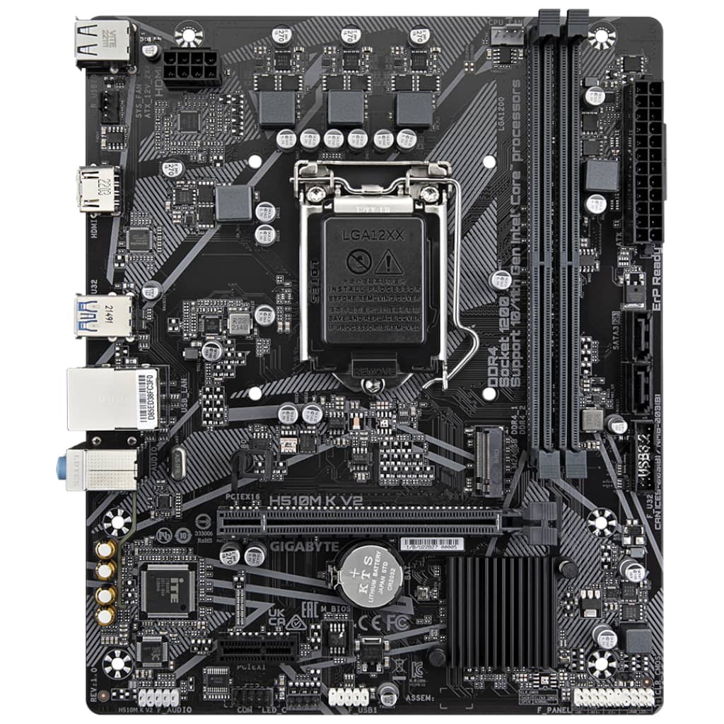 Carte mère Intel 1200 H510 Micro ATX Gigabyte _ H510M K V2