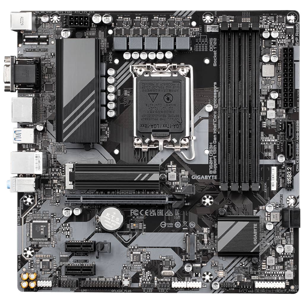 Carte mère Intel 1700 B760 Micro ATX Gigabyte _ B760M DS3H