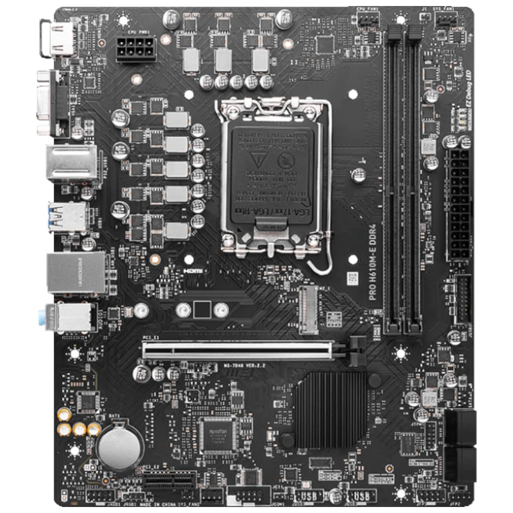 Carte mère Intel 1700 H610 Micro ATX MSI PRO H610M-E _ 911-7D48-019
