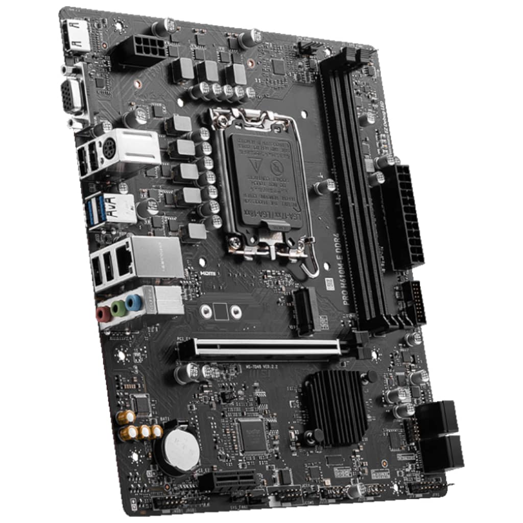 Carte mère Intel 1700 H610 Micro ATX MSI PRO H610M-E _ 911-7D48-019