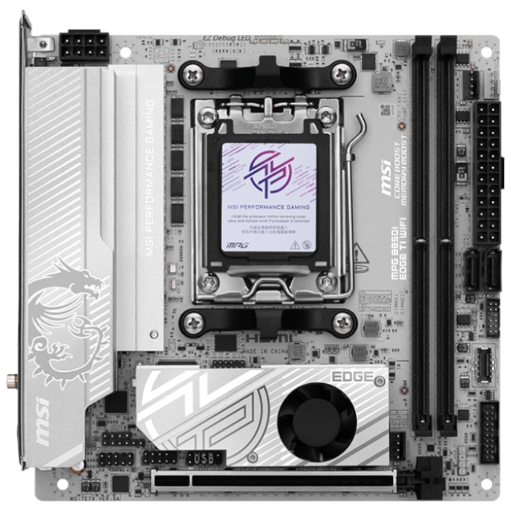 Carte mère AMD AM5 B850 Mini ITX MSI MPG B850I EDGE TI WIFI _ 911-7E79-04S