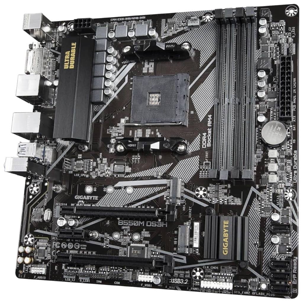 Carte mère AMD AM4 B550 Micro ATX Gigabyte B550M DS3H