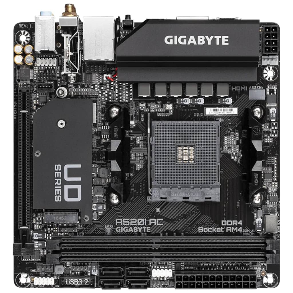 Carte mère AMD AM4 A520 Mini ITX Gigabyte _ A520I AC