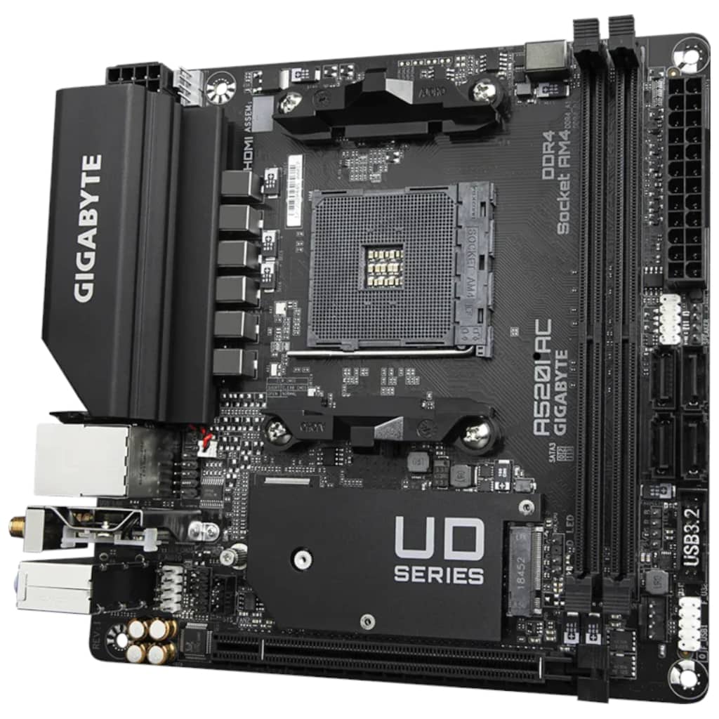 Carte mère AMD AM4 A520 Mini ITX Gigabyte _ A520I AC