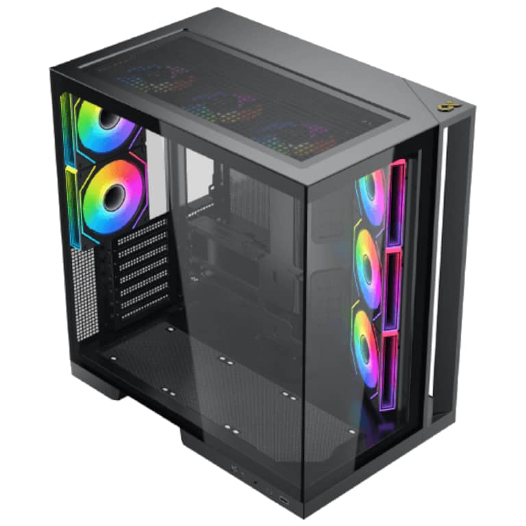 Boitier PC E-ATX Xigmatek Aqua7, Noir avec 8x H20A _ EN49026