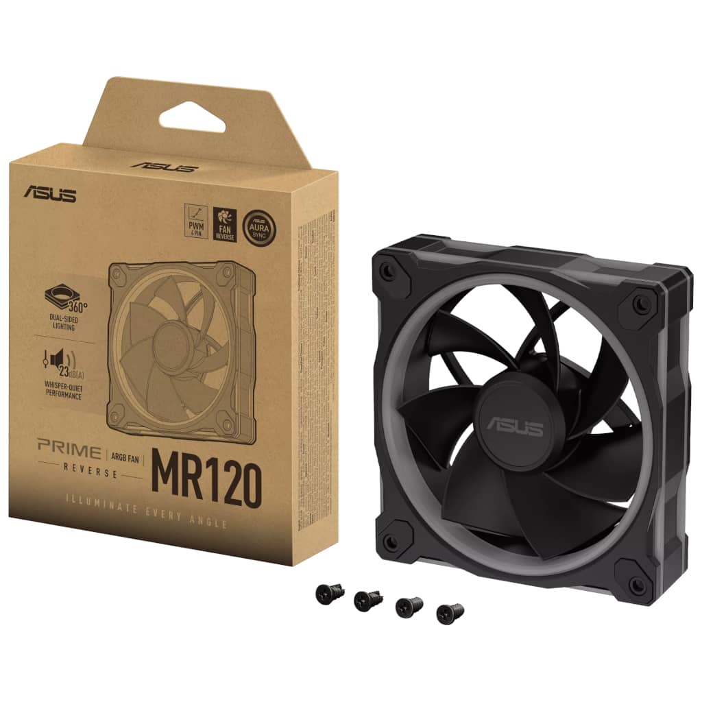 Ventilateur pour Boitier 120mm Asus Prime MR120 ARGB, Noir _ 90DA00I0-B09000