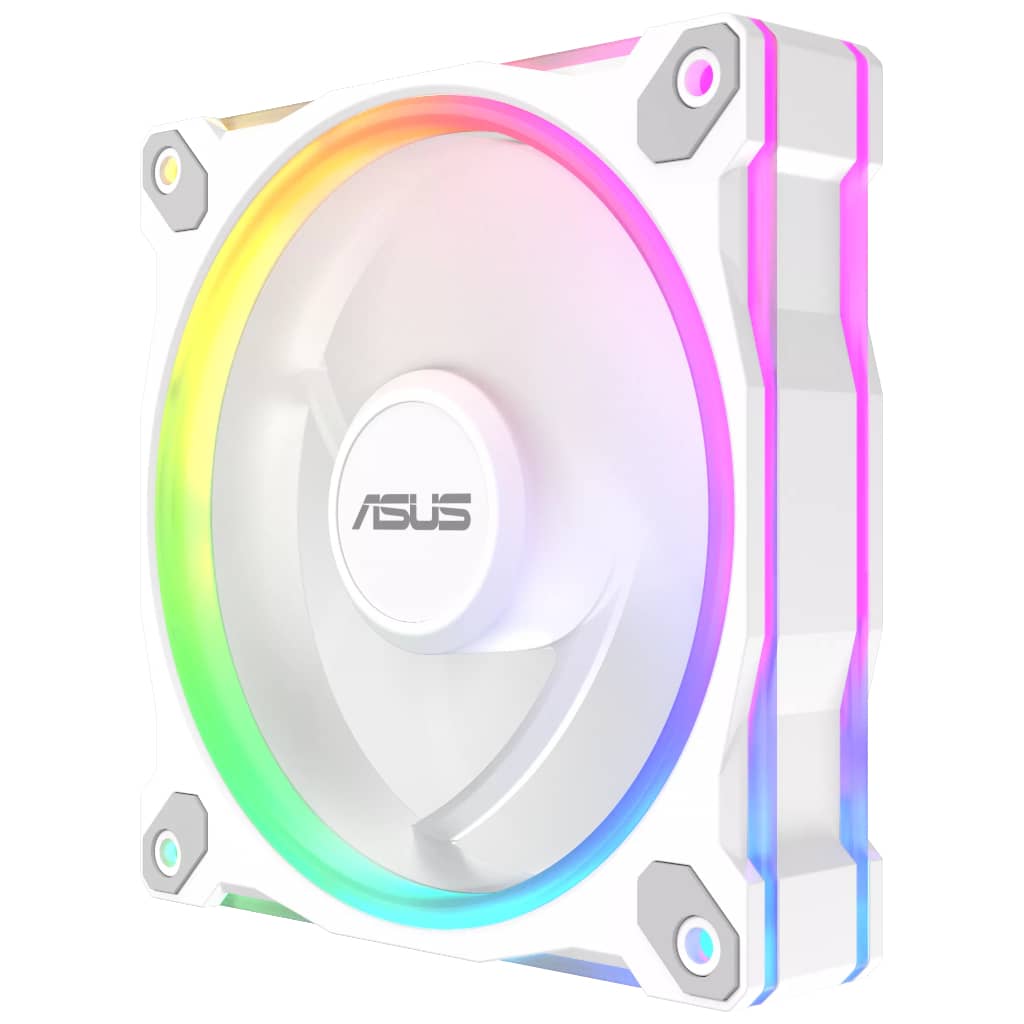 Ventilateur pour Boitier 120mm Asus Prime MR120 Reverse ARGB, Blanc _ 90DA00L3-B09000
