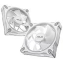 Kit 3x Ventilateurs pour Boitier 120mm Asus Prime MR120 Reverse ARGB, Blanc _ 90DA00L3-B09020