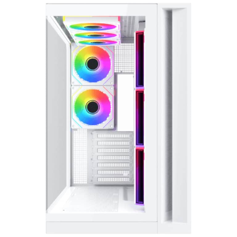 Boitier PC E-ATX Xigmatek Aqua7 Arctic, Blanc avec 8x H20A _ EN49033
