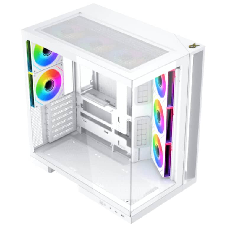 Boitier PC E-ATX Xigmatek Aqua7 Arctic, Blanc avec 8x H20A _ EN49033
