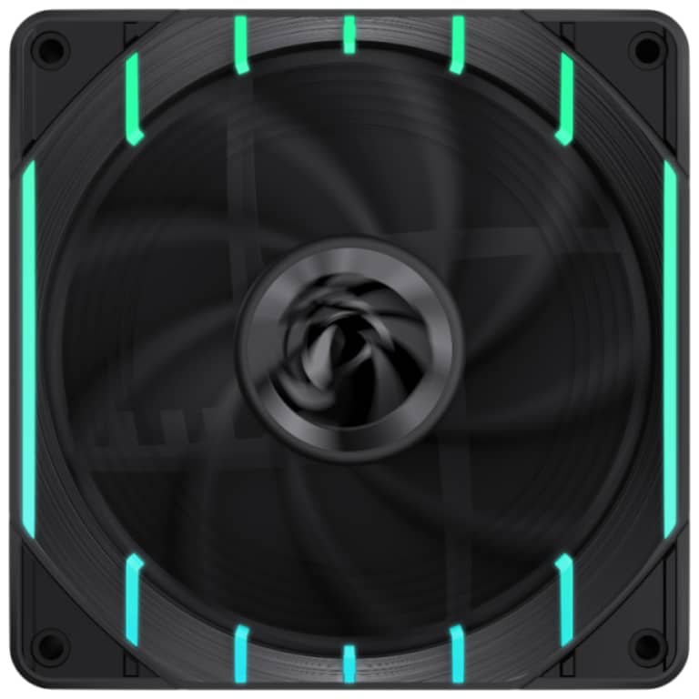 Ventilateur pour Boitier 120mm GameMax Tornado T12 ARGB, Noir _ 9501-0101R0077