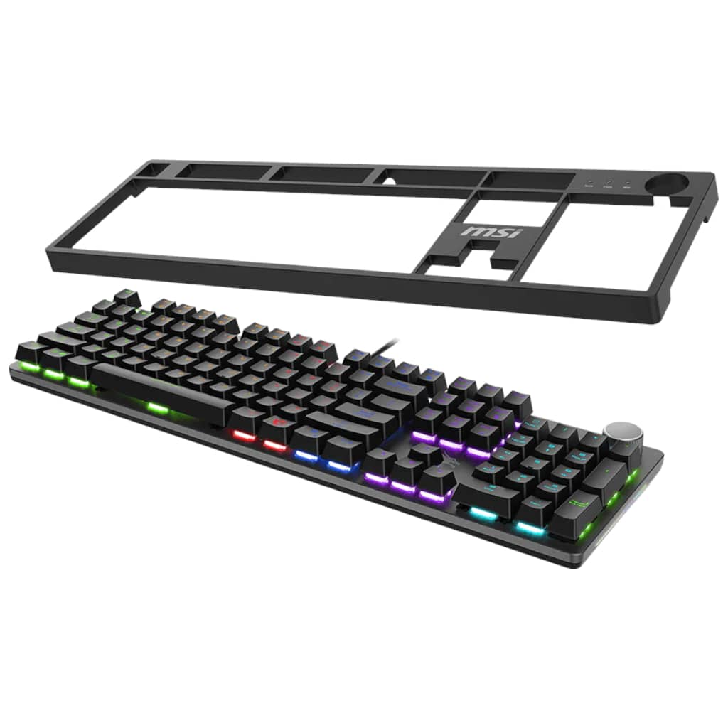 Clavier Filaire USB 2.0 MSI FORGE GK320 Red, Gris/LED _ S11-04FR255-HH9
