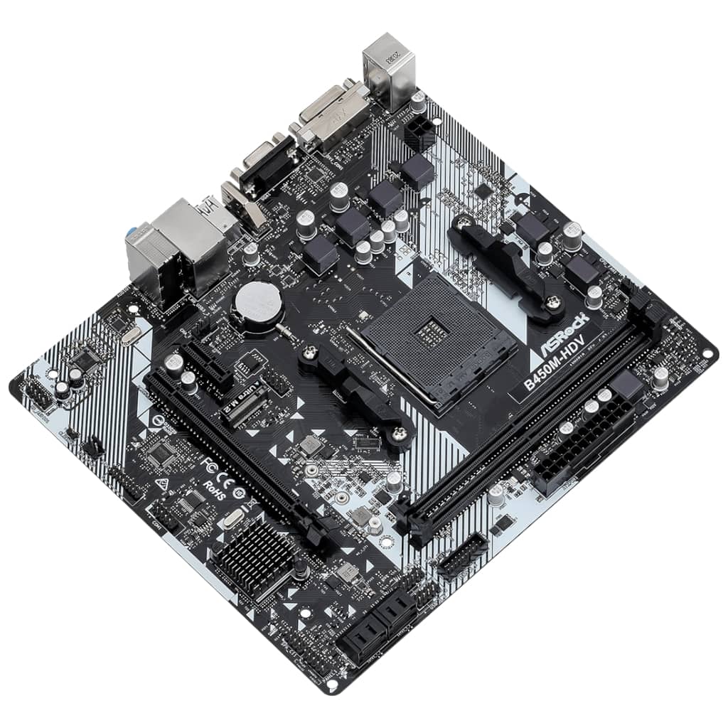 Carte mère AMD AM4 B450 Micro ATX ASRock B450M-HDV _ B450M-HDV R4.0