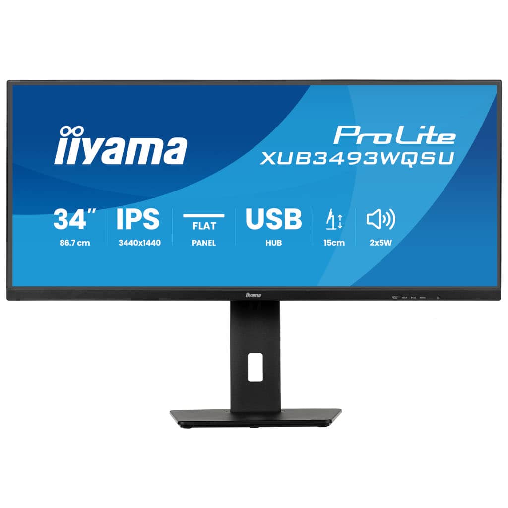 Ecran 34.0" Iiyama ProLite XUB34, Noir _ XUB3493WQSU-B6