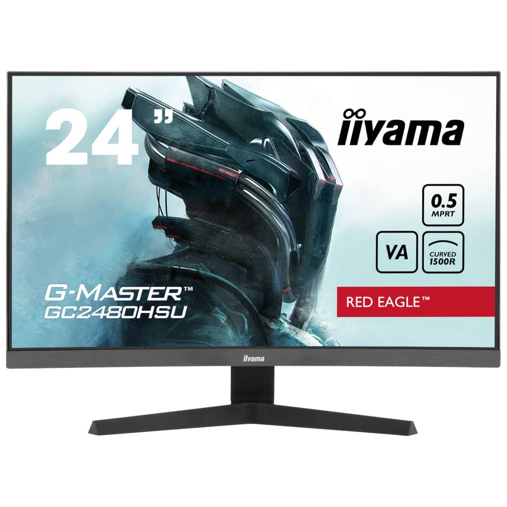 Ecran Incurvé 23.6" Iiyama G-Master GC24, Noir _ GC2480HSU-B1
