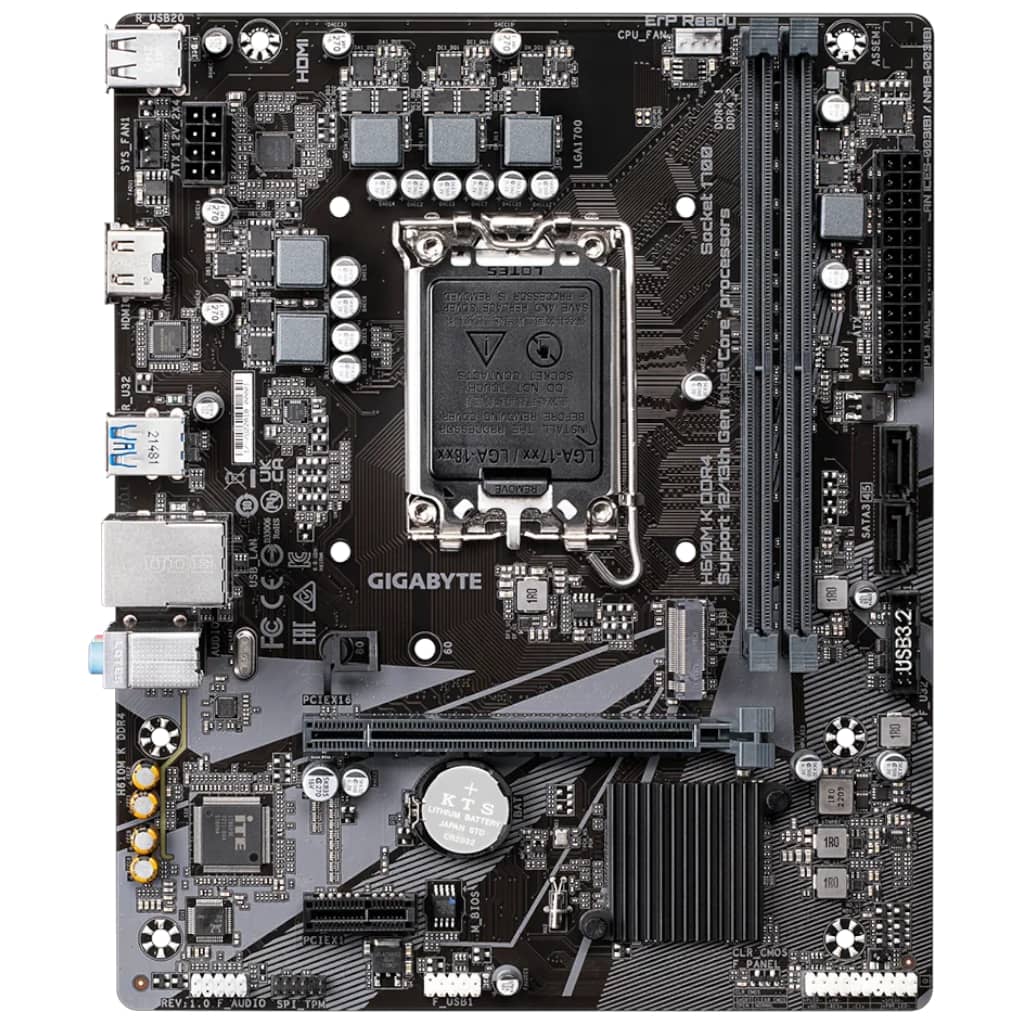 Carte mère Intel 1700 H610 Micro ATX Gigabyte _ H610M K DDR4