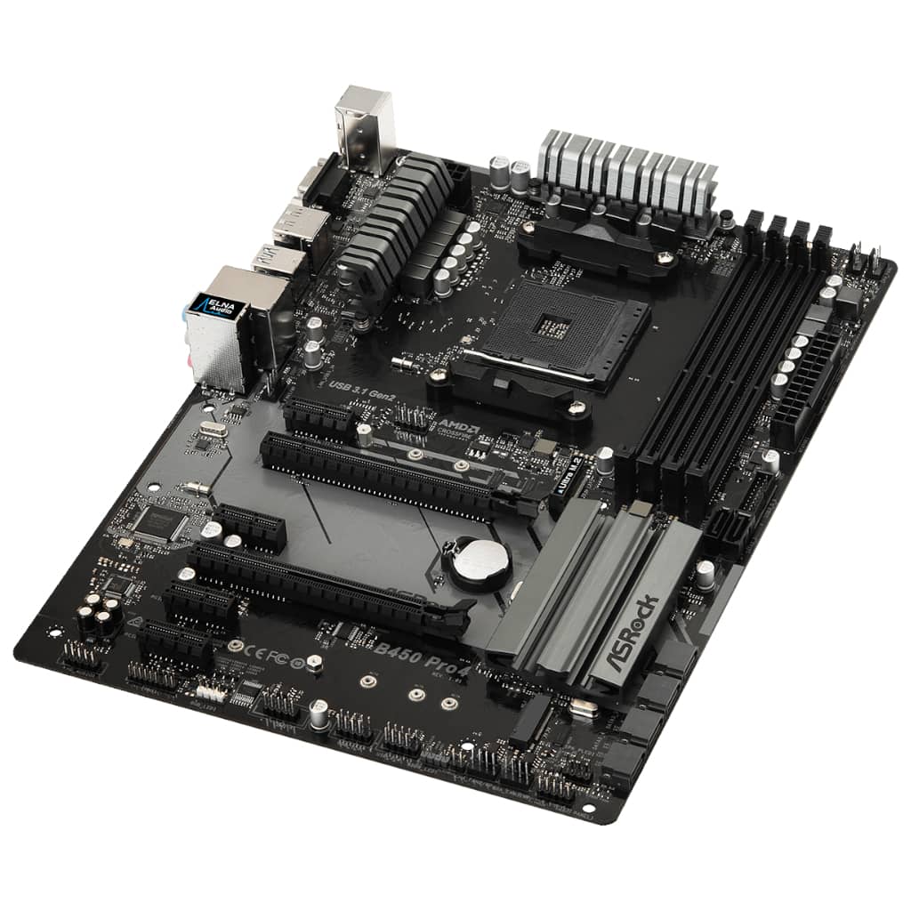 Carte mère AMD AM4 B450 Micro ATX ASRock B450 Pro4 _ 90-MXBEE0-A0UAYZ
